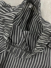 Classic Stripe Relaxed Baggy Shorts
