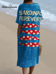 Women'sFishArt PrintCasual Dress