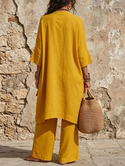 Women's Bohemian Style Loose And Comfortable Cotton-linen Set