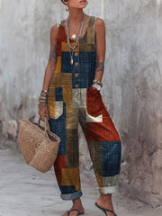 Women's Floral Print Casual Jumpsuit