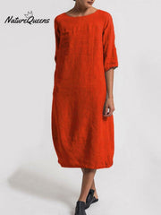 Casual Solid Color Dress