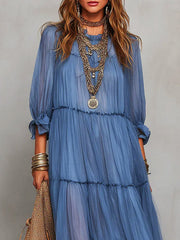 Women's Fashion Art Casual Stylish Long Sleeve Comfortable Dress