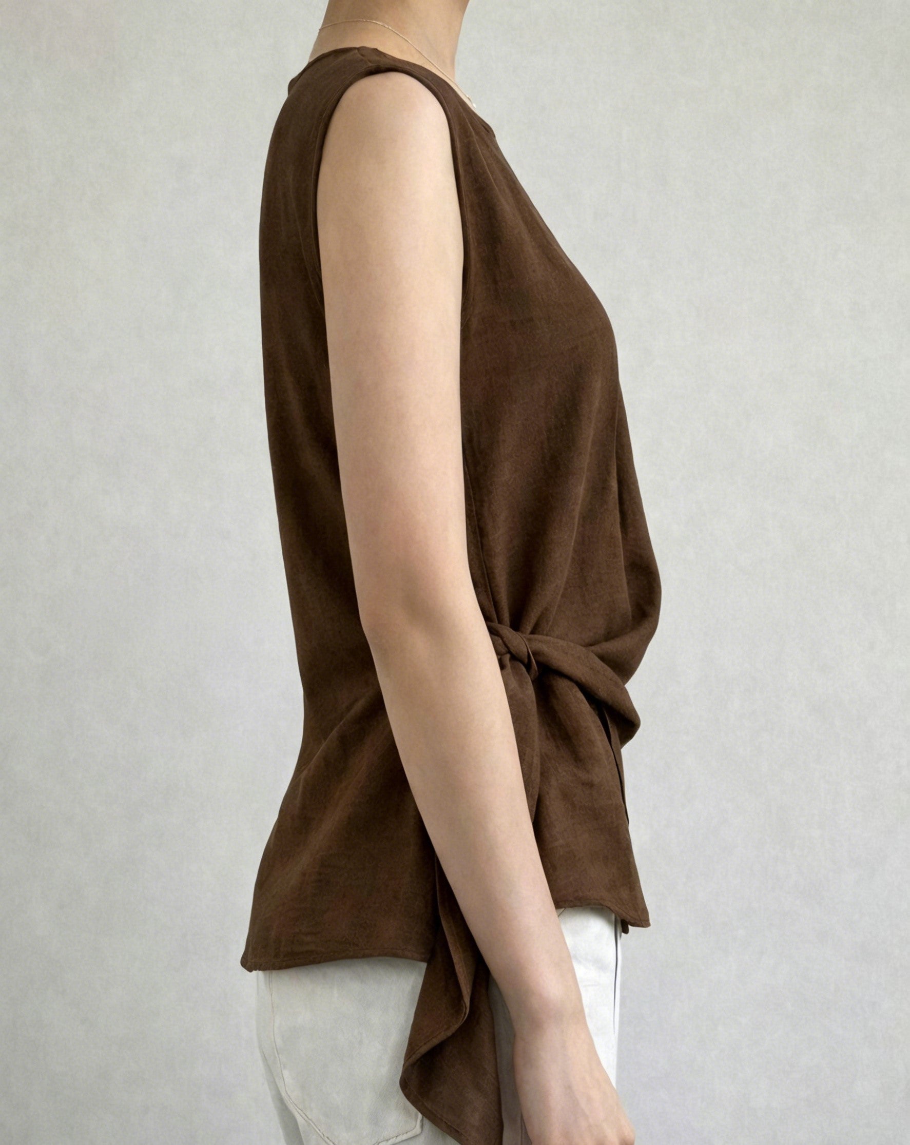 Women's Stylish & Simple Irregular Sleeveless Versatile T-shirt Top