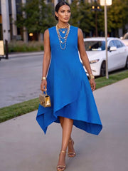 Artistic-cut Vacation Party Dress