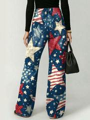 American Star Decorative Pattern Women's Casual Cotton Denim Pants