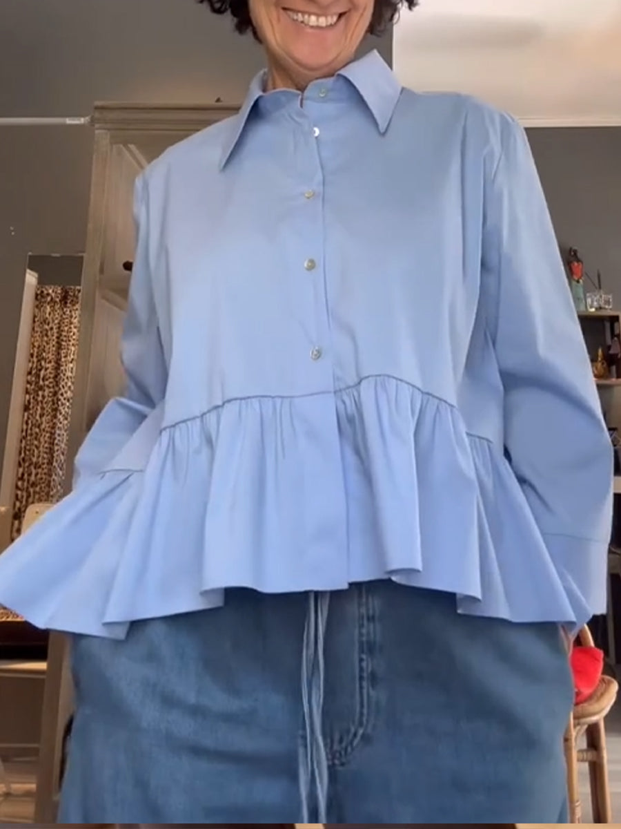 Casual High-low Cotton Shirt
