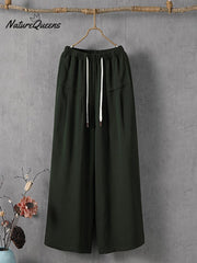 Women's Solid Color Simple Versatile Loose Casual Pants