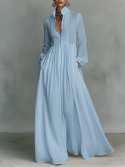 Elegant Romantic Vacation Maxi Dress